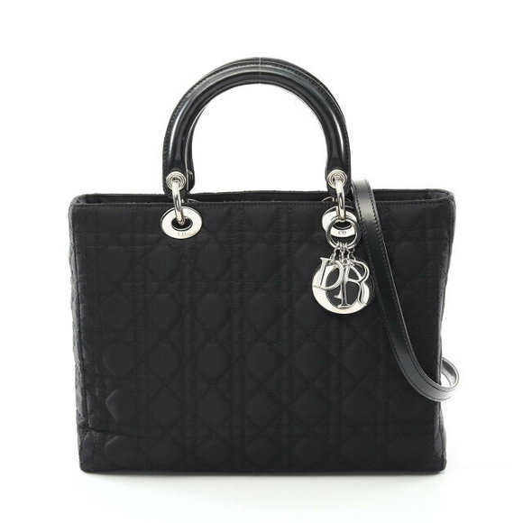 Dior Lady Cannage Handbag Black - Picture 1 of 7